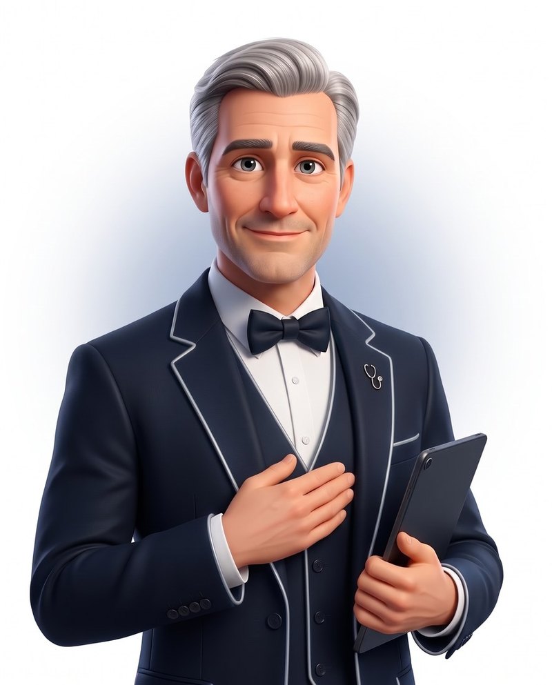 Majordoc en illustration 3D