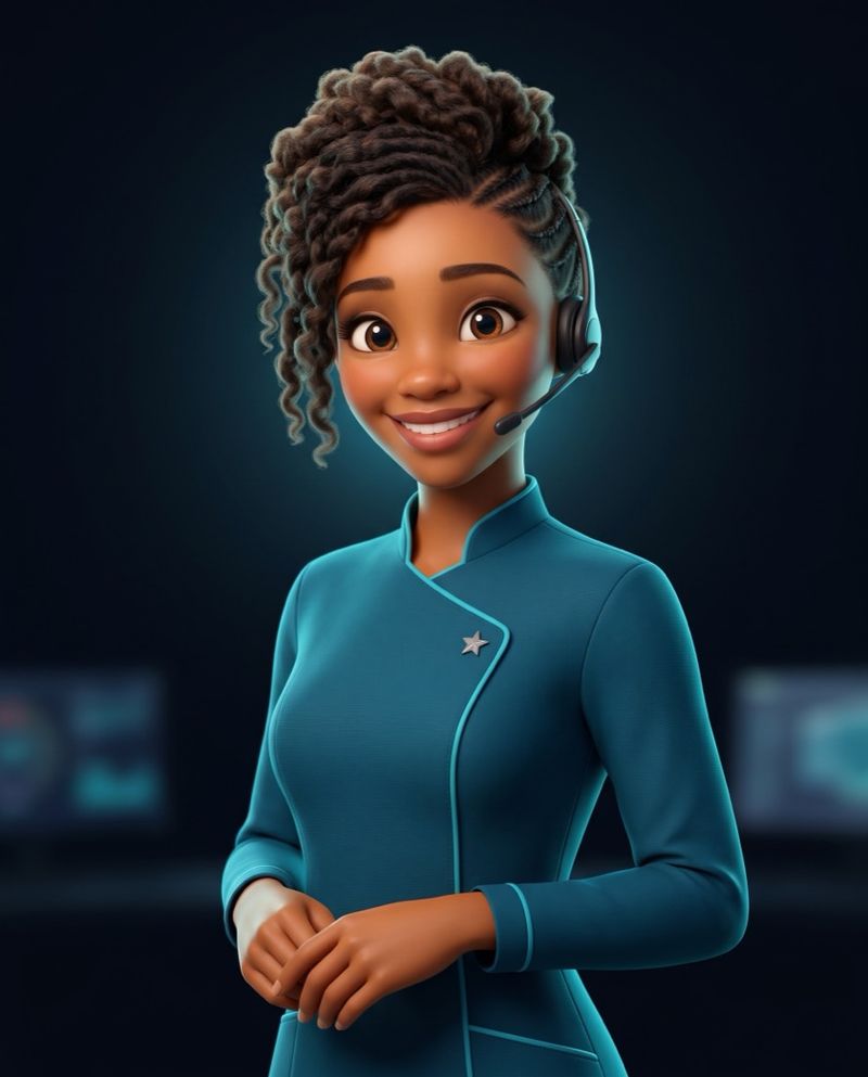 Zuri en illustration 3D